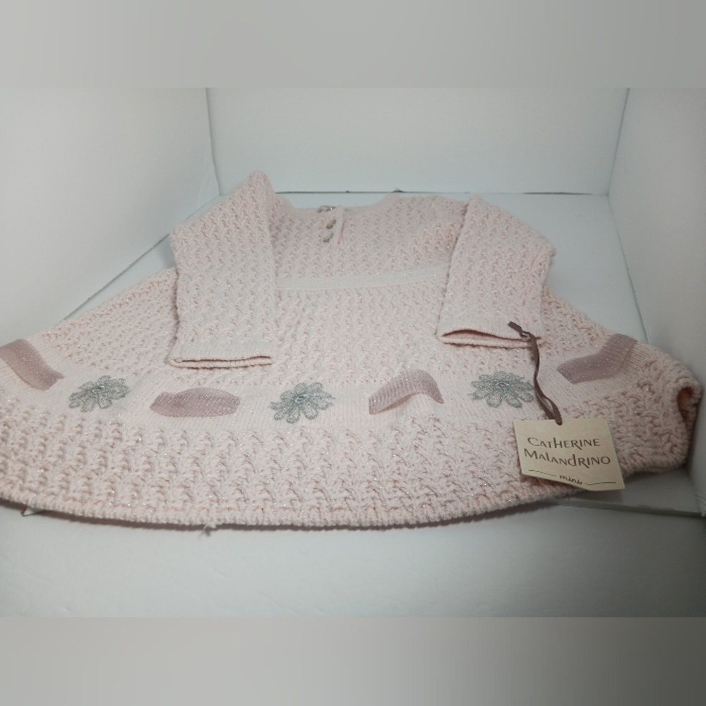 Catherine Malandrino Toddler Mini Dress Pink Knit Dress Size 18 Months